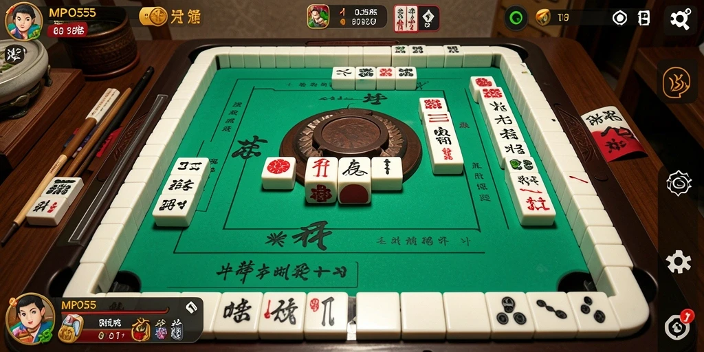 Tampilan menarik dari gameplay seru MPO555 Mahjong.