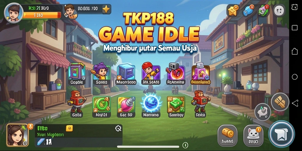 Tampilan gameplay Idle yang menyenangkan di TKP188.