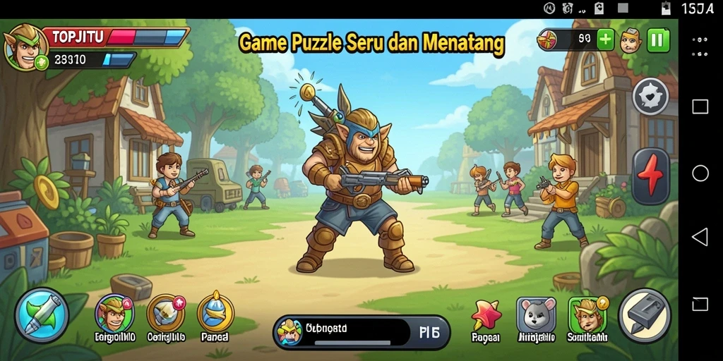 Tampilan gameplay seru dan menantang dari TOPJITU.