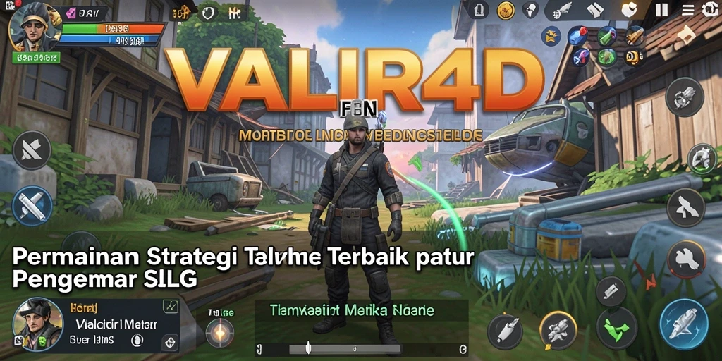 Tampilan permainan VALIR4D yang menakjubkan dengan pertempuran strategis.