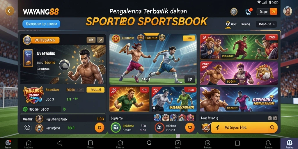 Tampilan menarik dari gameplay Sportsbook WAYANG88.